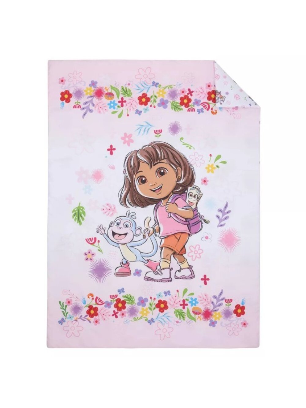 Dora the Explorer 4 Piece Toddler Bed Set w/ Quilted Comforter & Sheet Set - Picture 3 of 10